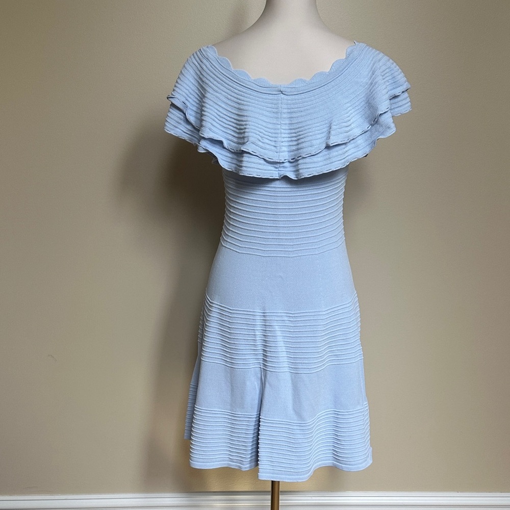Eliza J Sky Blue Tiered Mini Dress - Picture 3 of 5